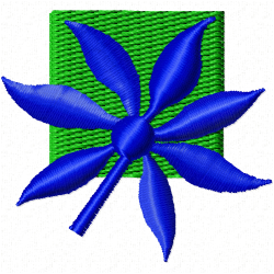 Flowers And Tree Embroidery Design 8